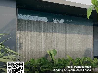 Dinding Andesit Fasad Rumah
